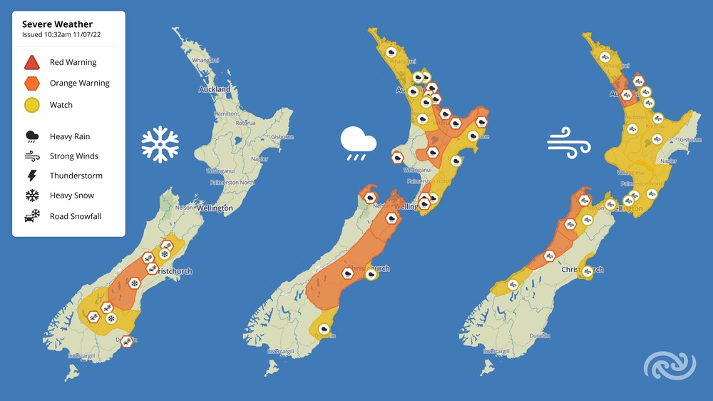 MetService  forecasts wet and windy start to the school holidays